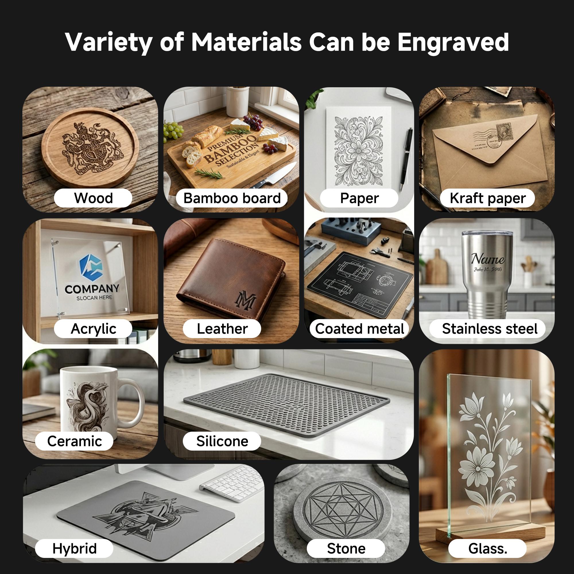 ARTILUME U1 Laser Engraver & Cutter, High-Precision 12000mW Blue Laser, App Control Supported, Ideal for Wood, Metal, Acrylic, Leather & More ARTILUME U1 Laser Engraver & Cutter, High-Precision 12000mW Blue Laser, App Control Supported, Ideal for Wood, Metal, Acrylic, Leather & More