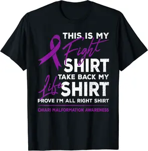 This Is My Fight Shirt Chiari Malformation Awareness Ribbon T-Shirt - Sabrinasmitl Shop 44B08545NXVK