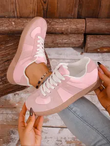 Women's Leopard Print Retro Training Sneakers with Orange Laces, Casual Walking Shoes, Stylish Daily Commute & Outdoor Leisure Footwear, Comfortable Breathable Fashion Trainers, Versatile All-Match Leisure Shoes, Lightweight Shoes, Trendy Walking Sneaker