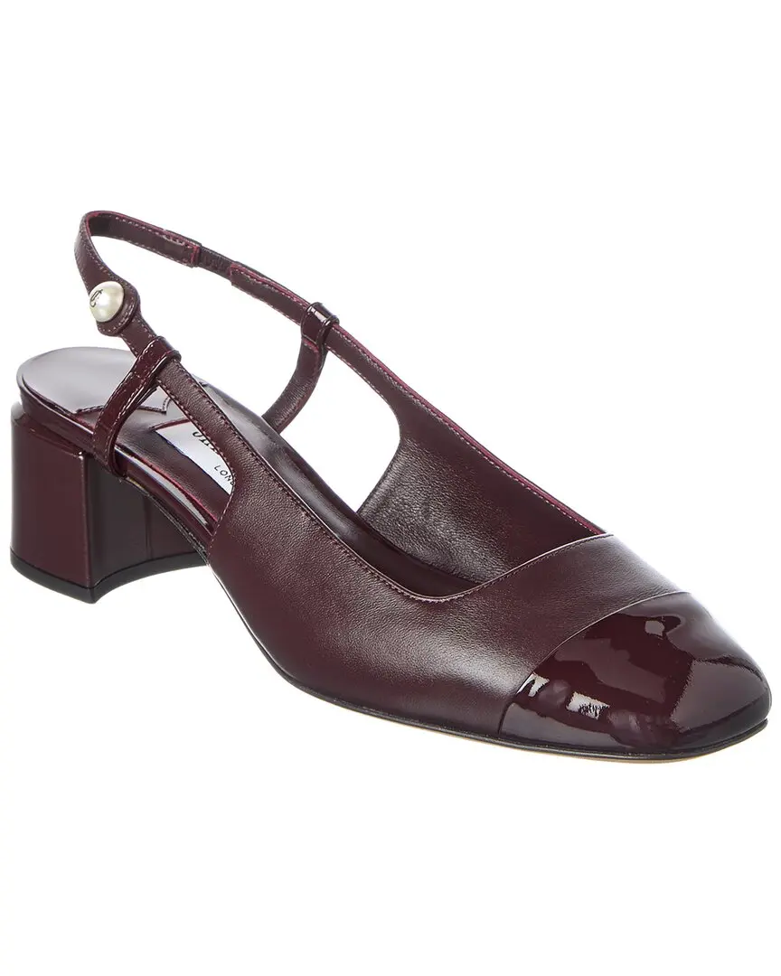 Jimmy Choo Elisa SB 45 Leather Slingback Pump