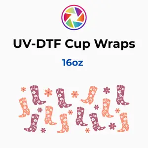 Coral and Orange Boots Wrap