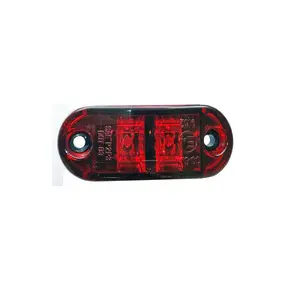 2-1/2" Oval LED Clearance/Marker Light - RED (2 Diodes)