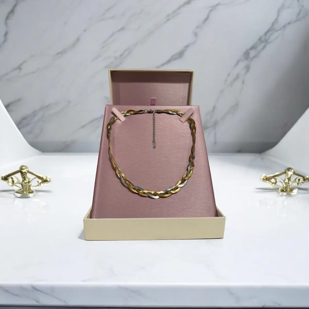Mayra's Jewelry TRI-COLOR Choker 18K Gold Filled Necklace - Waterproof & Hypoallergenic