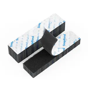 16 Sets 1x4 Inch Industrial-Grade Hook and Loop Strips with Adhesive,  Double Sided Sticky Tape,  Adhesive Mounting Strips for  Office School DIY Craft Use