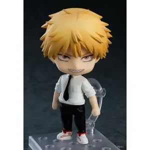10cm Chainsaw Man Anime Figure Denji Pochita Power Action Figure PVC Chainsaw Man Denji Figurine Adult Collection Model Doll Toy