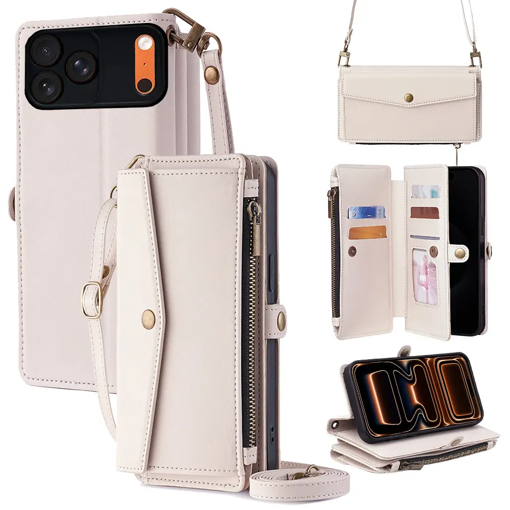 Snap Go Multi Card Phone Case Fits iPhone 12 13 14 15 16 17, No Wallet Needed, Built in Zipper Pocket and Snap Closure, All in One EDC Case