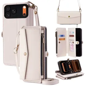 Snap Go Multi Card Phone Case Fits iPhone 12 13 14 15 16 17, No Wallet Needed, Built in Zipper Pocket and Snap Closure, All in One EDC Case
