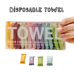 14/28/42-Pack Portable Compressed Disposable Towels — Sweet Home Portable Travel Towels, Disposable Cleaning Cloths, Quick-Drying Makeup Remover Towels, Travel & Camping Accessories