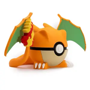 N3D #0006 Pokeball Ball - 3D Printed Pokeball Figurine High-Quality PLA 2.75" Diameter for Pokemon Fans