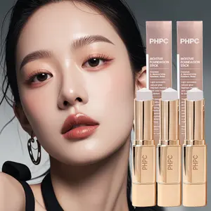 Dual-Ended Color-Changing Foundation Stick - 3 Shades, Waterproof & Lightweight, Creamy & Buildable Coverage for Fair Beige Skin. Detachable Brush, Travel-Friendly, Ideal for Busy Professionals & Gifting.