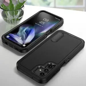 HAY 3IN1 Hybrid Military Anti-Shock Strong Case for Samsung Galaxy A17 A56 A36 A26 A16 A06 A54 A15 A53 A14 A13 Holder Phone Cover