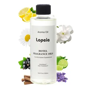 Lopeie Hotel Diffuser Oil Refill Inspired by The Ritz-Carlton Hotel - 250 ml 8.45 fl oz -Aromatherapy Essential Oil- Lemon, Lavender & Wood Notes- Ideal for Ultrasonic and Waterless Diffusers Pleasant Fragrant