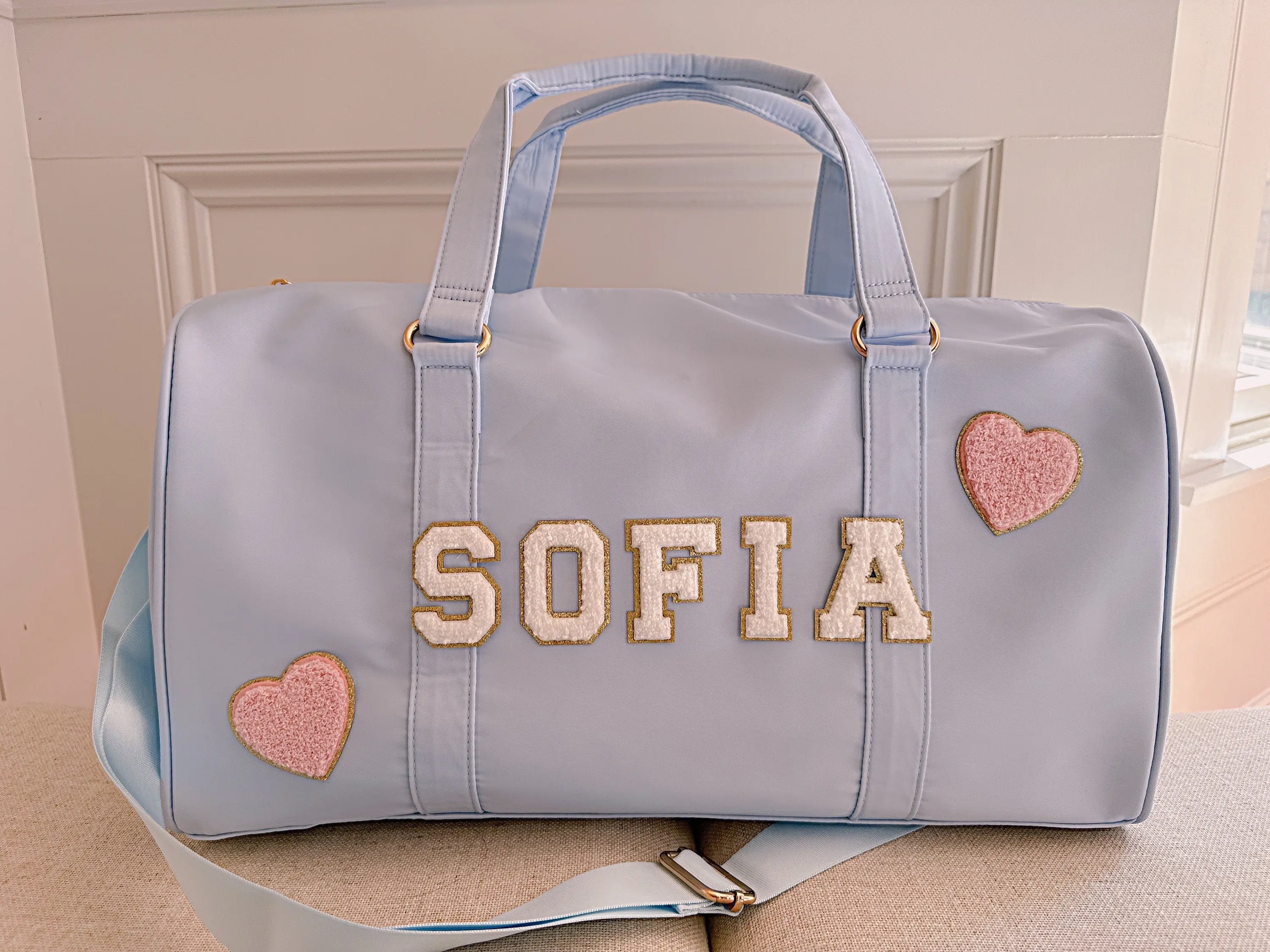 Personalized duffle bag