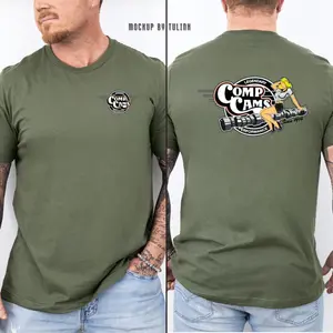 Comp Cams Pin Up T-Shirt - Vintage Automotive Graphic Tee - Retro Hot Rod Performance Shirt - Gift for Car Enthusiasts