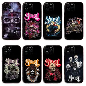 Ghost Heavy Metal Band Phone Cases For iPhone 17 Promax Pro Air 16 15 14 13 Soft Black Protective Cover Protection