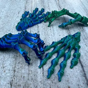 3D decorative skeleton hand keychain