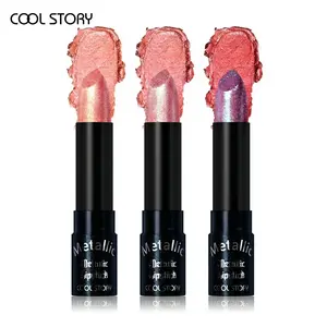 Cool Story Metallic Lipstick Set - Bold Shimmer Long Lasting Halloween Colors for Festive Makeup with Glamourous Bold Shimmer and Long-lasting Formula