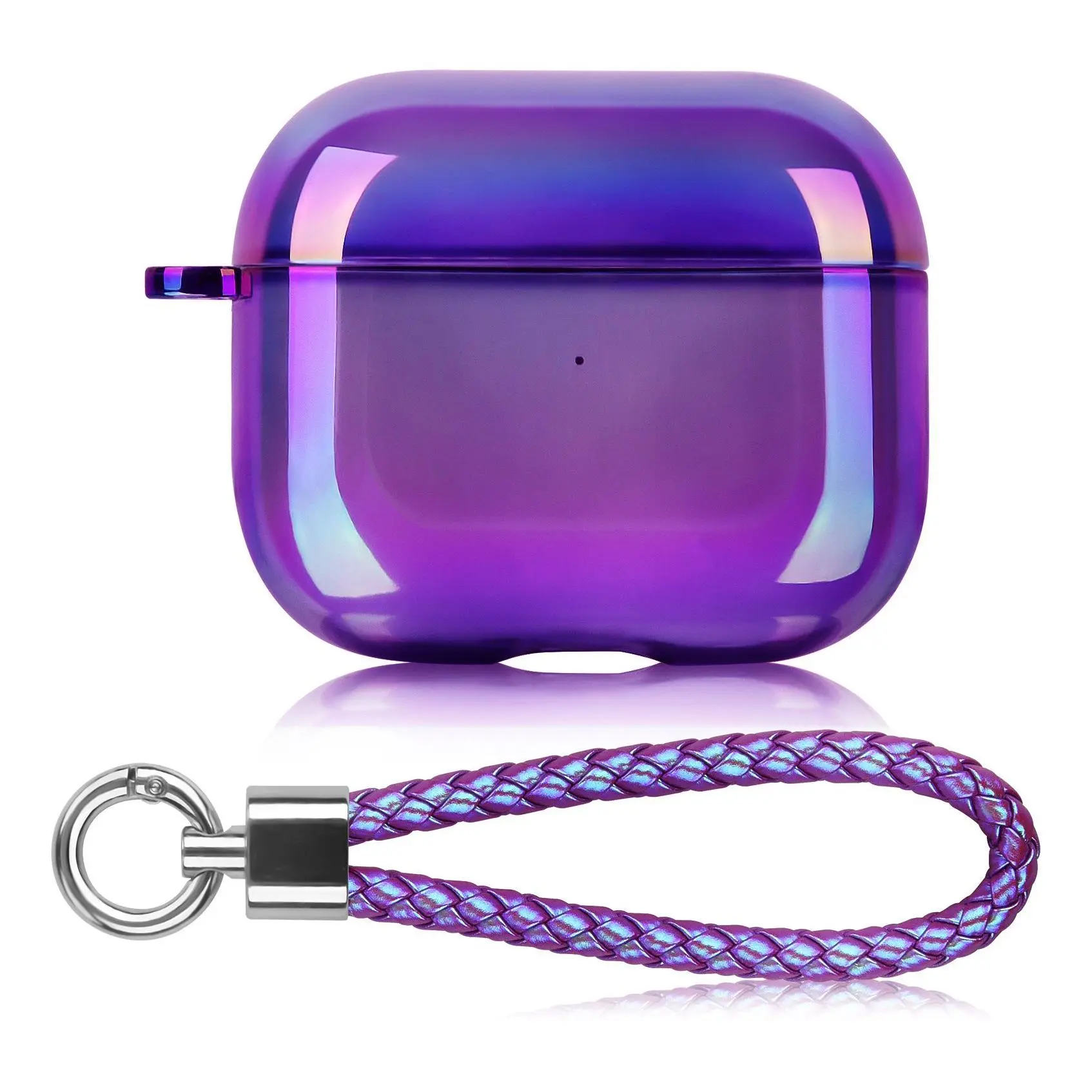 WorryFree Gadgets Apple AirPods 3rd Gen Shiny Clear Case