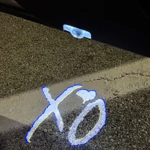 The Weeknd XO Car Door Flood Light Logo Projector Universal Attachment AAA Batteries