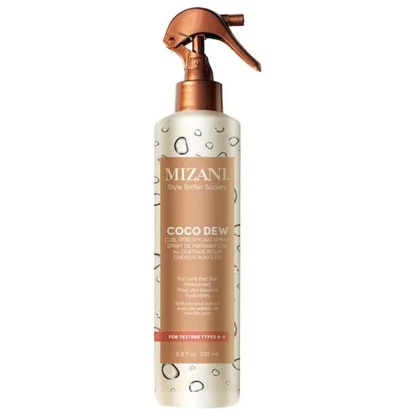 Mizani  Coco Dew Curl Defining Refresher Spray substance hair davines salt leave-in conditioner treatment rave natural smoothing