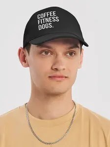 Coffee Fitness Dogs Foam Trucker Hat