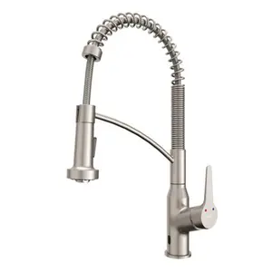 Alston Stainless Steel Touchless Kitchen Faucet – Motion Sensor Activation, Pull-Down Spray, High Arc Spout, 360° Swivel, ADA Compliant, Dual Function Spray, Lead-Free Brass, 1.8 GPM