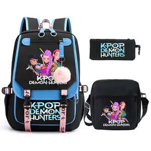 2026 Witch Hunters KPop Demon Hunters Schoolbag Shoulder Bag Casual Pencil Bag Set daypack chest bag