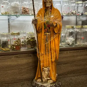 Yellow Santa Muerte Statue