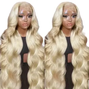 Body Wave 613 Blonde 13x4 HD Lace Front Human Hair Wigs for Women - 200% Density