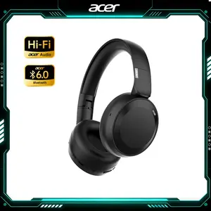Acer OHR205 Wireless MusicHeadphones - Hi-Fi Stereo, Foldable Design, Bluetooth +3.5mm Wired Option, Perfect Spring Gaming Gift for Him &Her