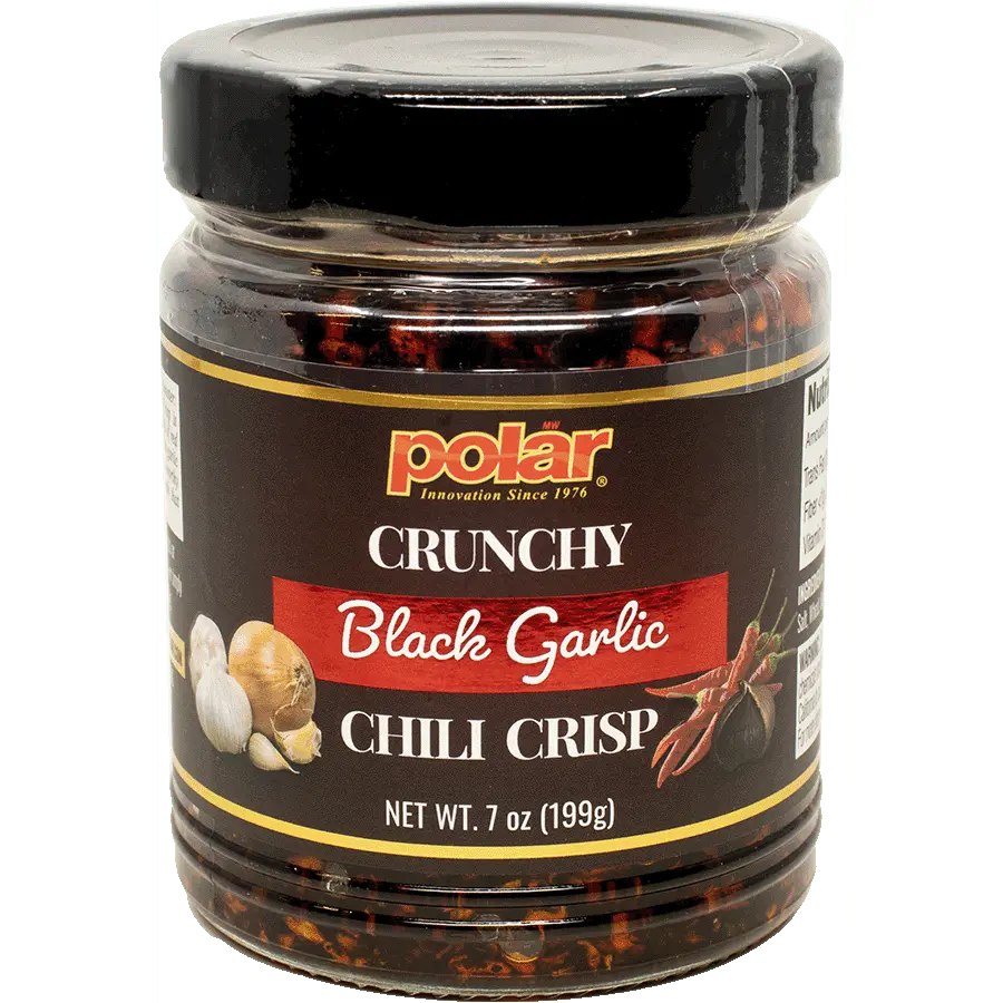 Polar Crunchy Black Garlic Chili Crisp 7oz - Chili Oil Sauce