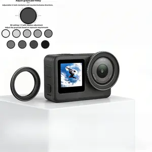Dji Osmo Action 6 49mm Variable Nd Filter Nd2-400, 9 Stops Adjustable, for Waterfall & Landscape Photography, No Color Shift
