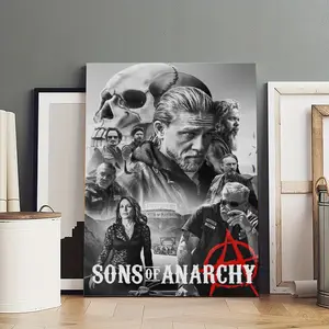 Sons of AnarchyPoster Photo Canvas Frameless Cover Poster Artwork Canvas Wall Art Room Decoration Hanging Chart Printing Canvas Printing Room Aesthetics