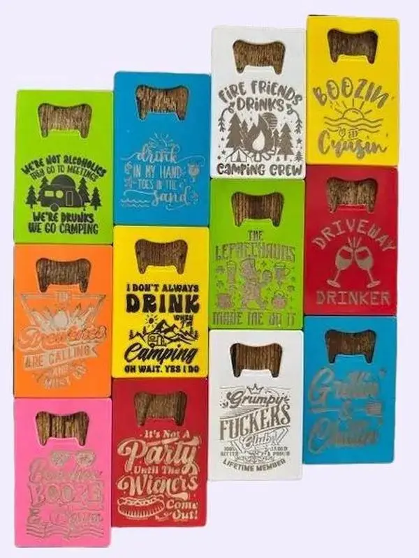 Customized Engraved Metal Wallet Bottle Openers - Metal Design for Versatile Use