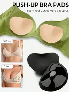 Self-Adhesive Bra Pads, Bra Inserts, Small Removable Washable Push-Up Bra Liners, Increase Thickness, Suitable for Underwear and Bras Accessories