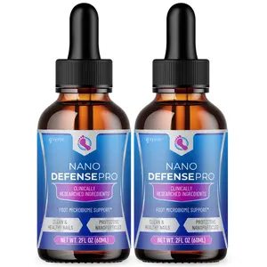 (2 Pack) Nano Defense Drops Advanced Nails Support Formula NanoDefense 60 Servs