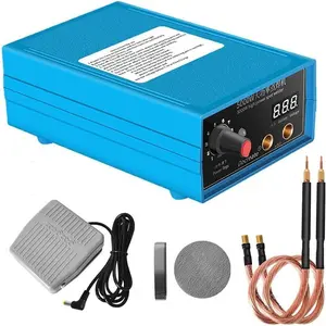 5000W Battery Spot Welder, Welder Kit for 18650/26650/32650 Battery Pack, 10 Gear Spot Machine, 4.0Ah Battery LCD Display for 0.1-0.15mm Nickel Strip