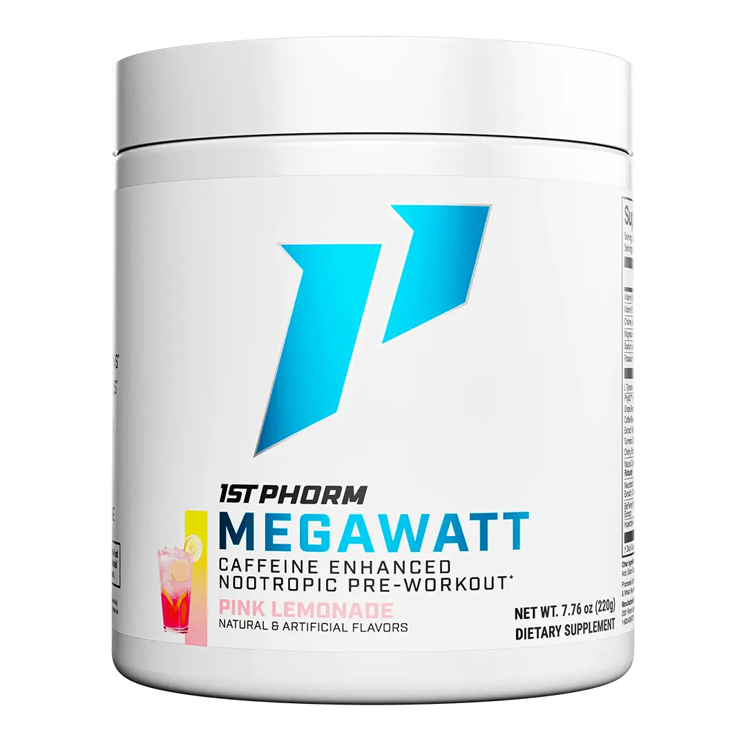 1st Phorm Megawatt Pre-Workout Supplement, Caffeine-Enhanced Nootropic Pre-Workout Formula, 40 Servings 1st Phorm Megawatt Pre-Workout Supplement, Caffeine-Enhanced Nootropic Pre-Workout Formula, 40 Servings