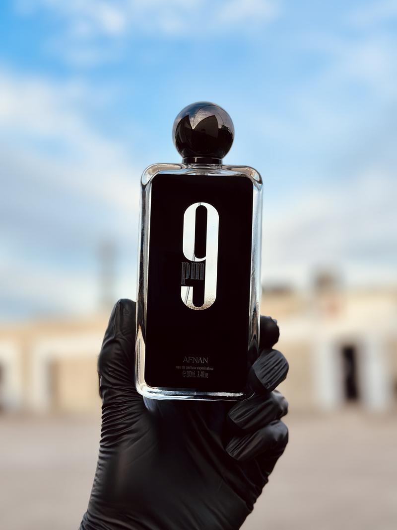 Afnan 9PM Eau de Parfum Spray for Men 3.4 oz - Amber Vanilla Scent Perfume