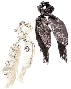 Idyllwind Women's Women'S Annette Fringe Hair Scrunchies 2 Pack - Iwafa23ha1 Brwn
