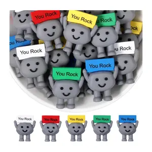 25 PCS You Rock Mini Figures – Positive Gift Set Desk Decor for Office & School