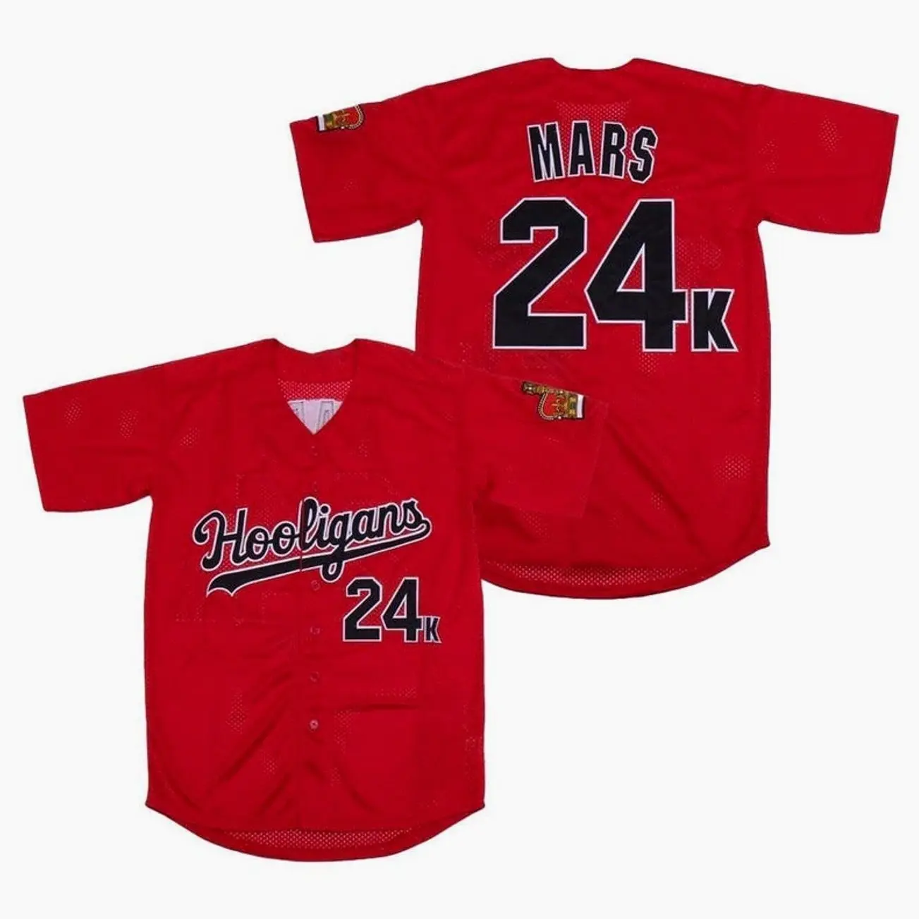 Retro Hooligans 24-K Baseball Jersey, Personalized Name Number Sport Shirt, Concert Music Festival Outfit, Kpop Lover Fan Gift
