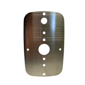 JML Kustoms Peterbilt 386 388 389 Sleeper Map Light Plate SS-1018 Stainless Steel Upgrade with Watermelon Light Cutout & Toggle Switch Hole