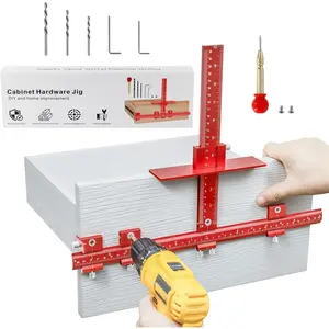 Hardware Jig for Handles and Cabinet Door Handle Jig for Doors and Cabinet Handle Template Tool for Drawer Front Knobs Handles and Pulls