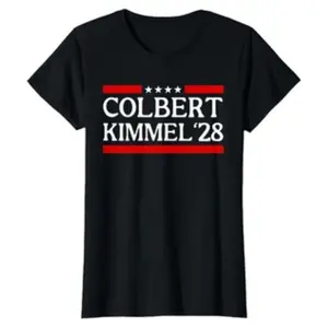 Colbert Kimmel 2028, Funny Kimmel & Colbert Design Ladies' Crewneck T-Shirt