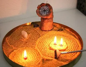 Zensunni Fire Garden With Wax Sand and Dune Sandworm Candle