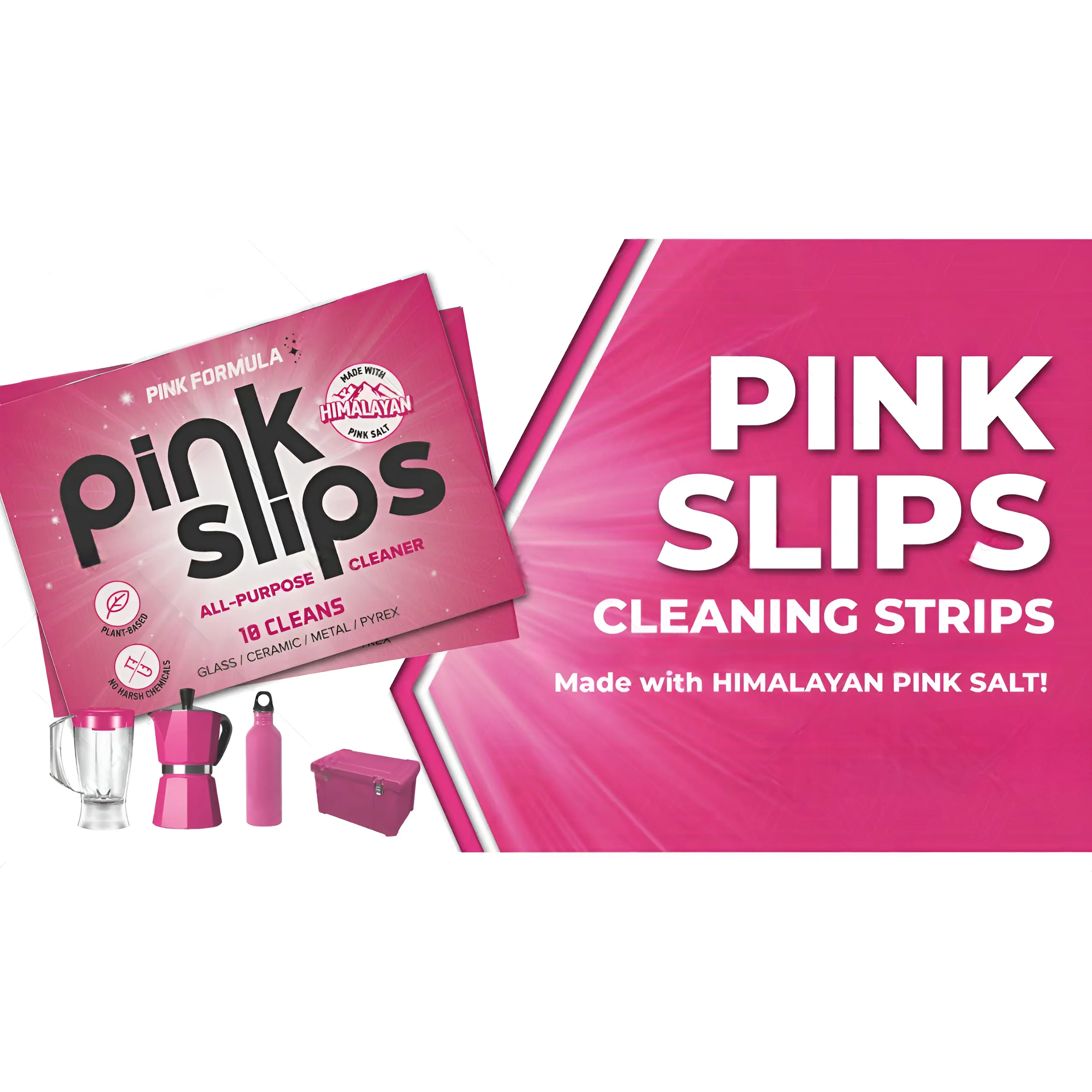 Pink Slips All-Purpose Cleaner - 10 Cleans for Glass, Ceramic, Metal ...