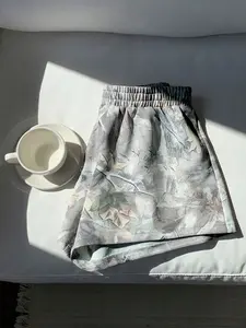 Women's Fashionable Tree Branch Pattern Shorts, Trendy Campus Casual Style, Versatile Outdoor Commuting Wear, High-Quality Comfort Fit