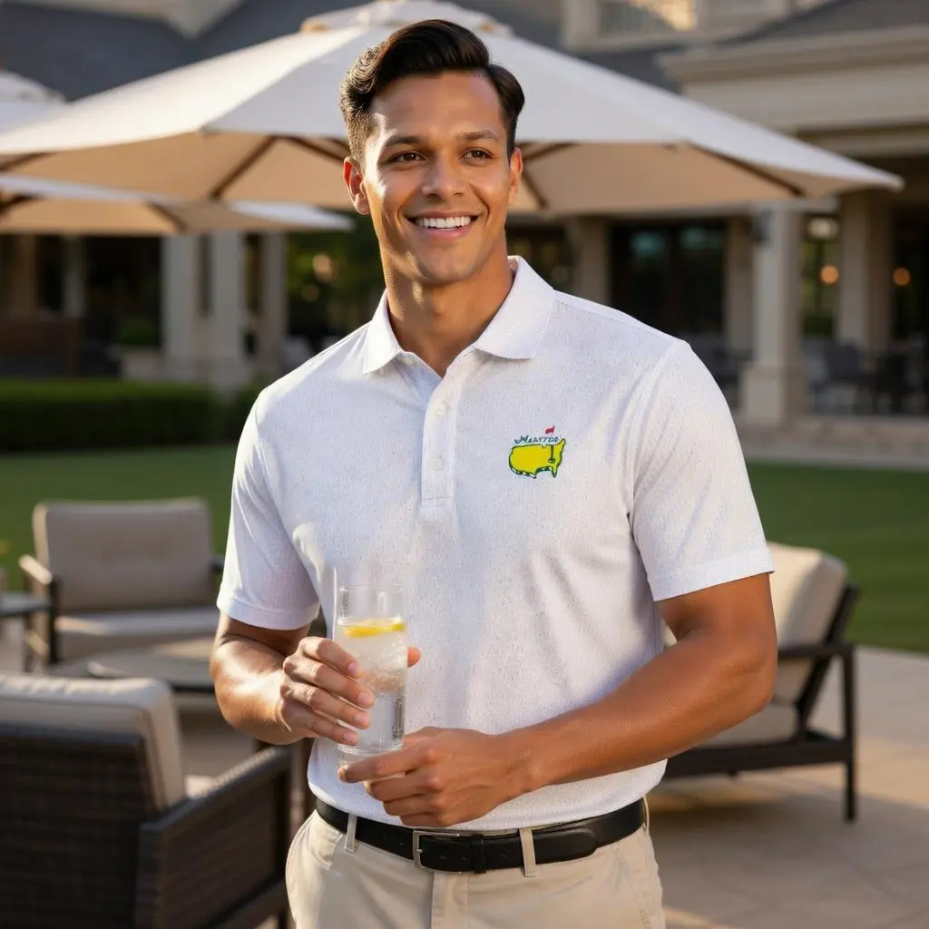 New Masters Polo Shirt Masters Merchandise Gold Apparel Fathers Day Presents L3N