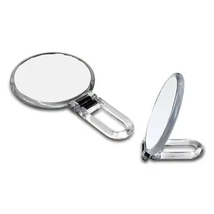 Danielle Creations 5.Folding 2-Sided Hand Mirror, 10x Magnification, Acrylic